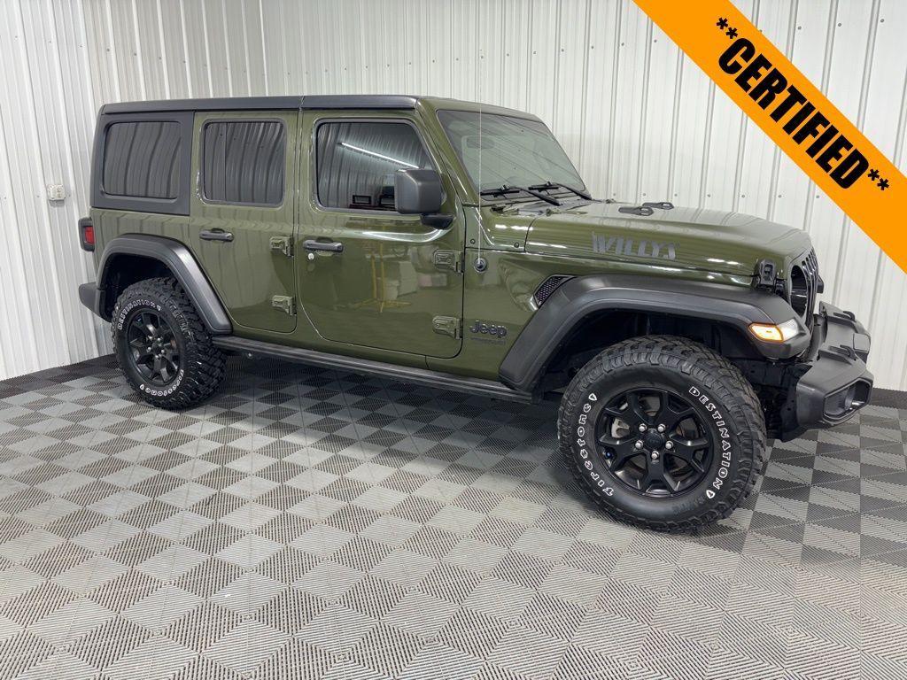 used 2021 Jeep Wrangler Unlimited car, priced at $32,486