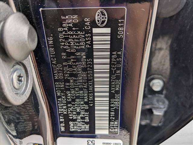 used 2020 Toyota Camry car, priced at $18,758