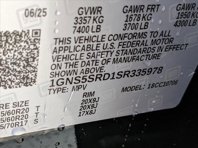 new 2025 Chevrolet Tahoe car, priced at $71,760