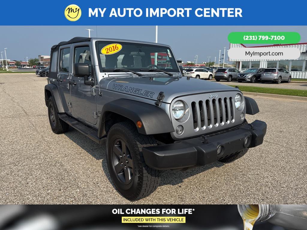used 2016 Jeep Wrangler Unlimited car, priced at $18,952