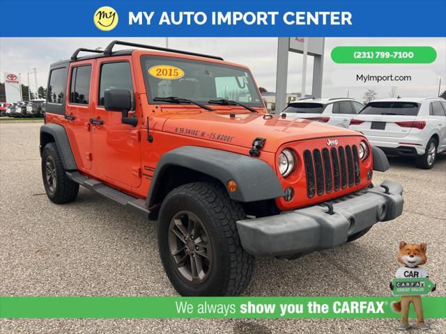 used 2015 Jeep Wrangler Unlimited car, priced at $14,948