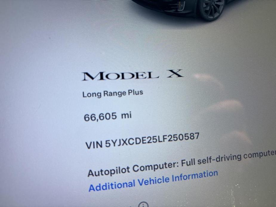 used 2020 Tesla Model X car, priced at $44,990