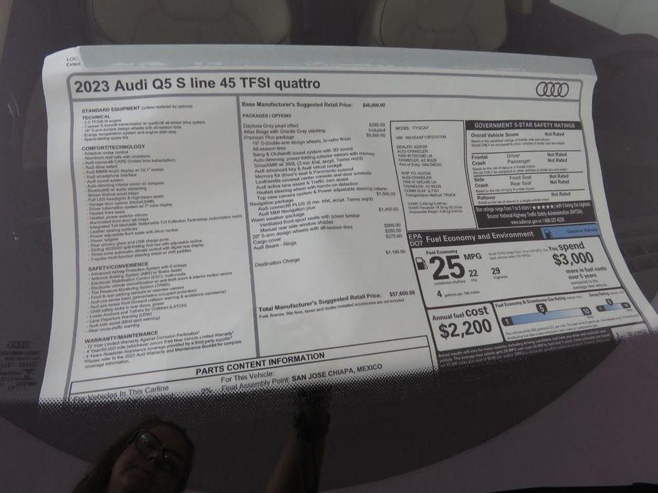 used 2023 Audi Q5 car, priced at $42,911