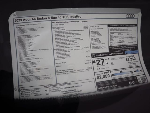 used 2023 Audi A4 car, priced at $50,840