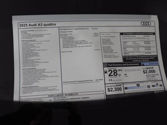 used 2025 Audi A3 car, priced at $41,790