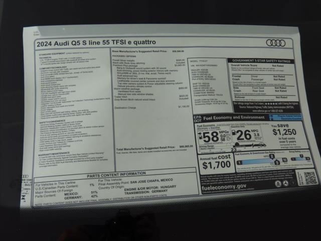 used 2024 Audi Q5 car, priced at $66,065