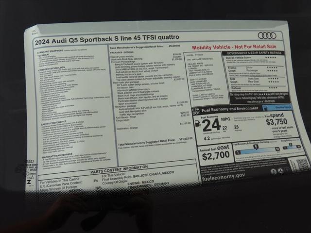 used 2024 Audi Q5 car, priced at $61,925