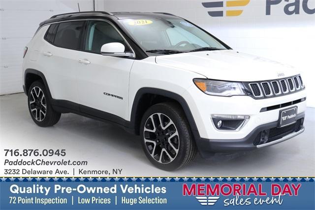 used 2021 Jeep Compass car, priced at $21,995