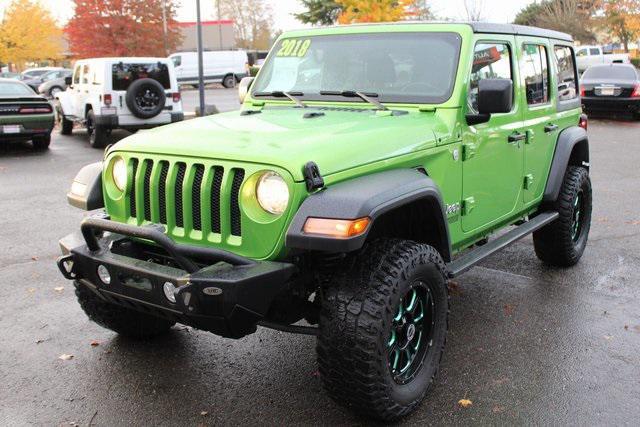 used 2018 Jeep Wrangler Unlimited car, priced at $25,771