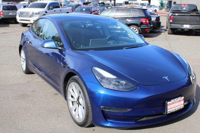 used 2022 Tesla Model 3 car, priced at $21,871