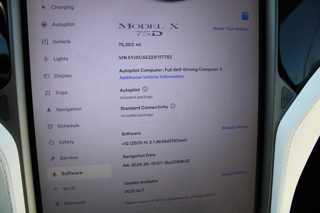 used 2018 Tesla Model X car, priced at $25,900