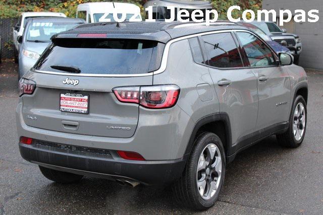 used 2021 Jeep Compass car, priced at $14,700