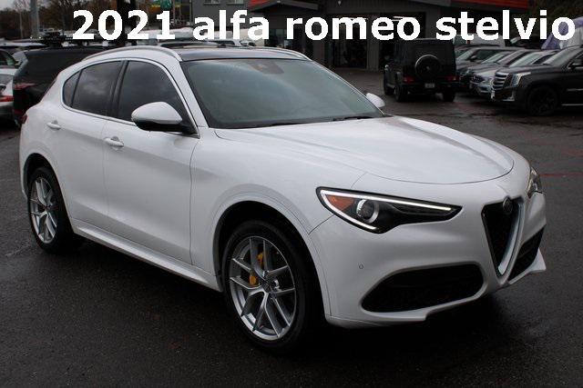 used 2021 Alfa Romeo Stelvio car, priced at $27,400