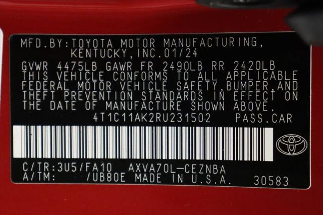 used 2024 Toyota Camry car, priced at $24,977