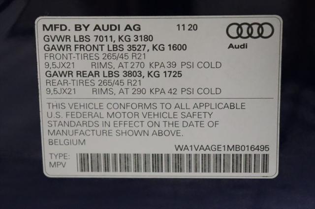 used 2021 Audi e-tron car, priced at $25,477