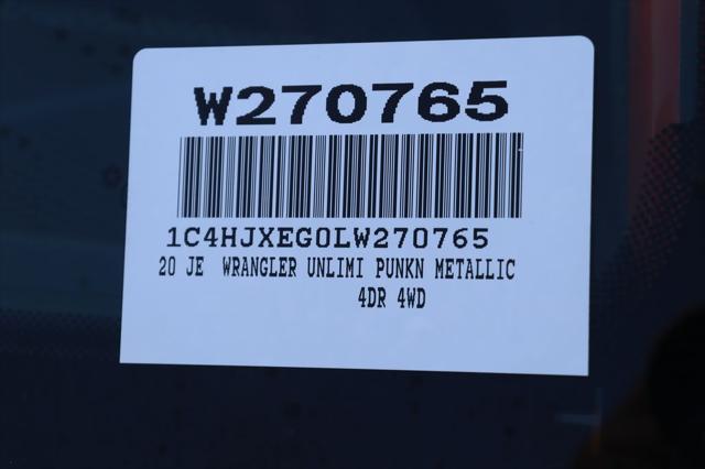 used 2020 Jeep Wrangler Unlimited car, priced at $32,469