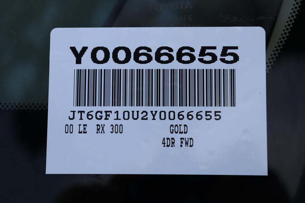 used 2000 Lexus RX 300 car, priced at $4,296