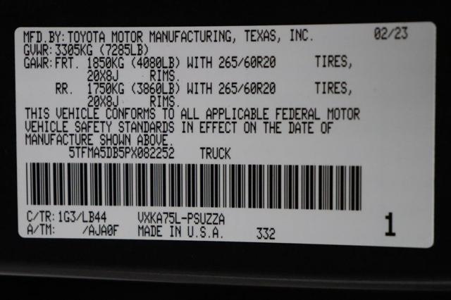 used 2023 Toyota Tundra car, priced at $57,477