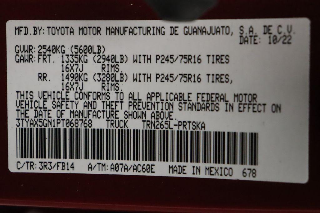 used 2023 Toyota Tacoma car, priced at $24,777