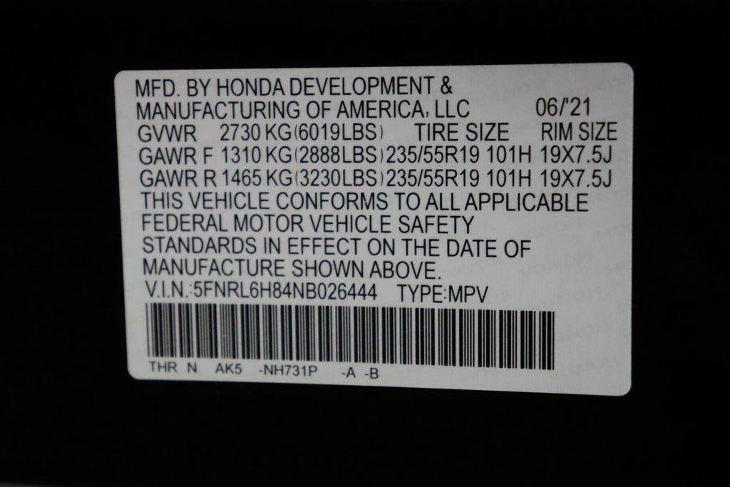 used 2022 Honda Odyssey car, priced at $30,977