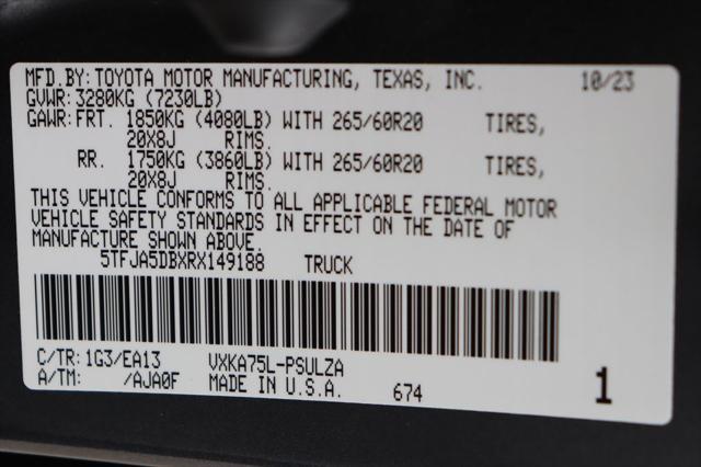 used 2024 Toyota Tundra car, priced at $51,777