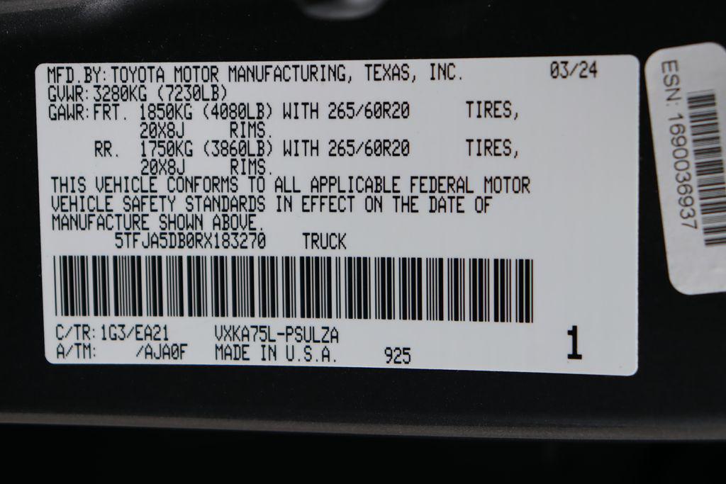 used 2024 Toyota Tundra car, priced at $50,777
