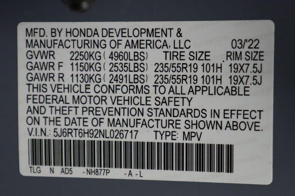 used 2022 Honda CR-V Hybrid car, priced at $27,477