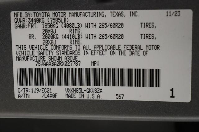 used 2024 Toyota Sequoia car, priced at $67,977