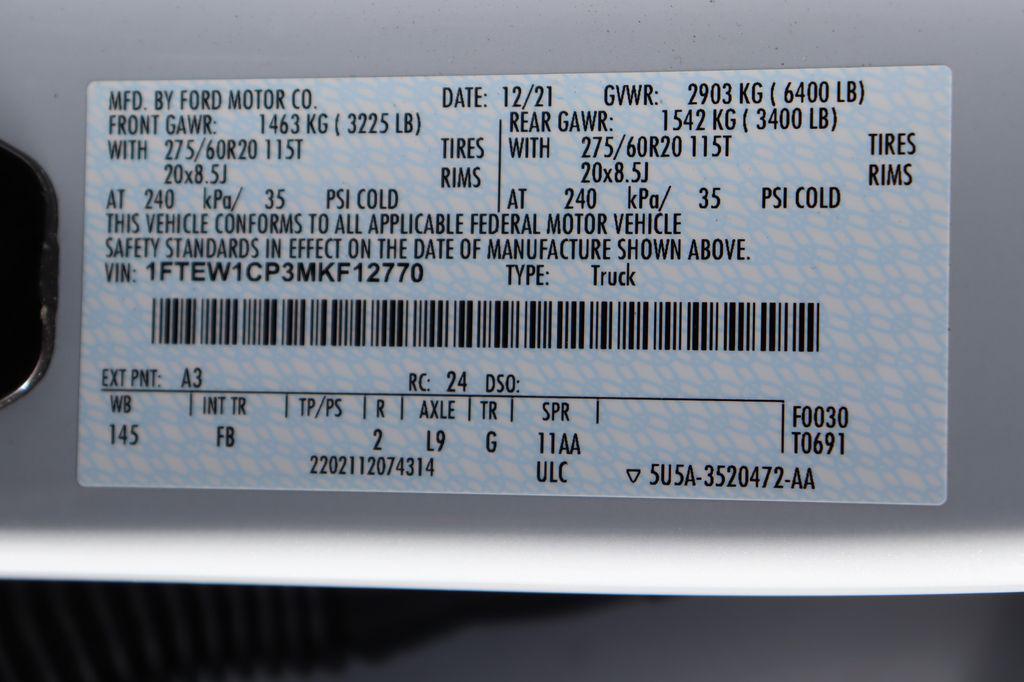 used 2021 Ford F-150 car, priced at $30,977