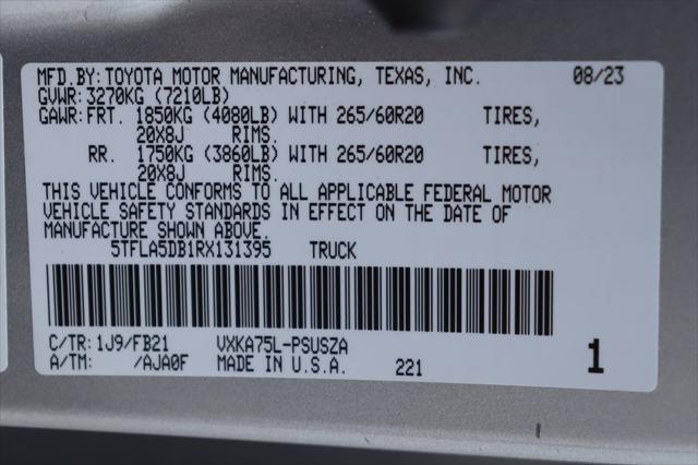 used 2024 Toyota Tundra car, priced at $45,977