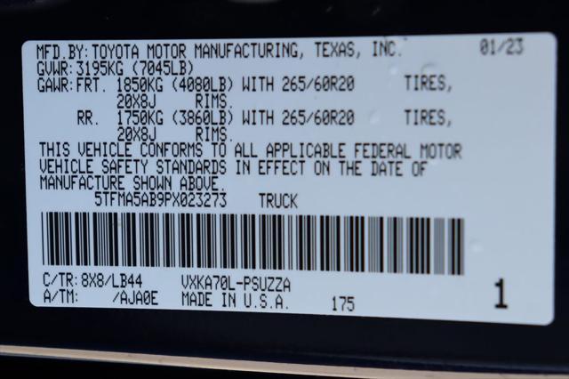 used 2023 Toyota Tundra car, priced at $47,877