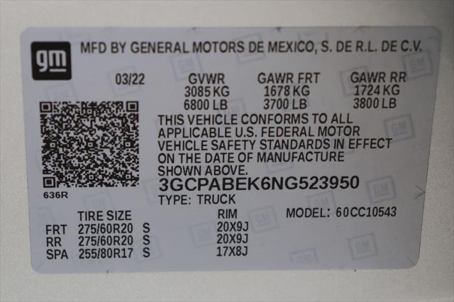 used 2022 Chevrolet Silverado 1500 car, priced at $27,575