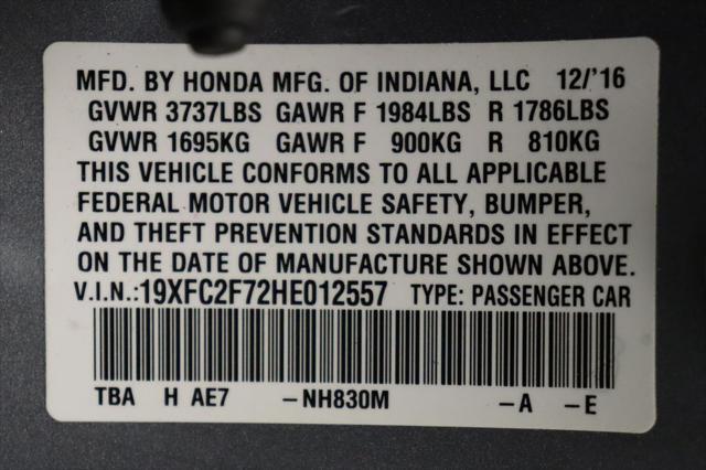 used 2017 Honda Civic car, priced at $15,277