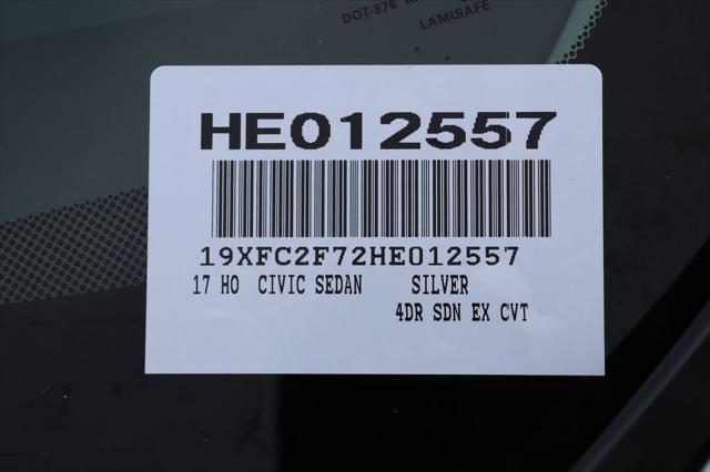 used 2017 Honda Civic car, priced at $15,425