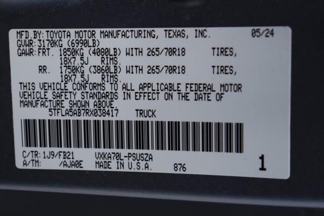 used 2024 Toyota Tundra car, priced at $41,877