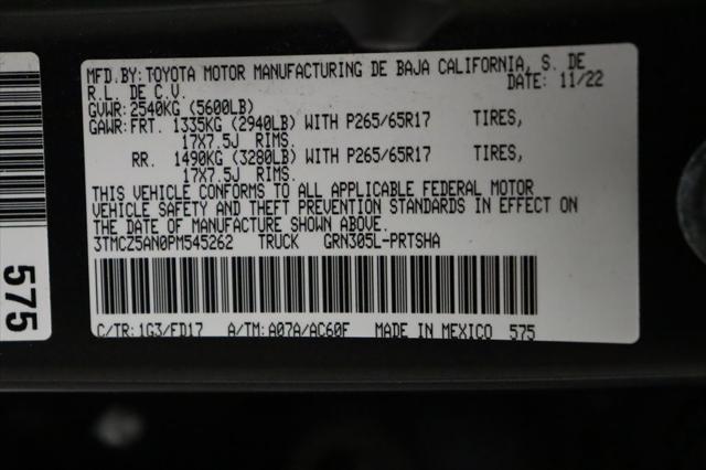 used 2023 Toyota Tacoma car, priced at $35,477