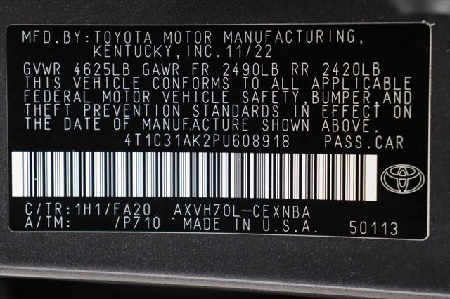 used 2023 Toyota Camry car, priced at $26,377