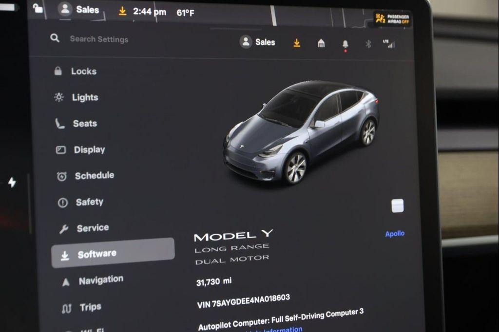 used 2022 Tesla Model Y car, priced at $30,990
