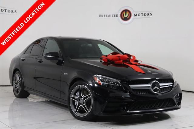 used 2021 Mercedes-Benz AMG C 43 car, priced at $36,990