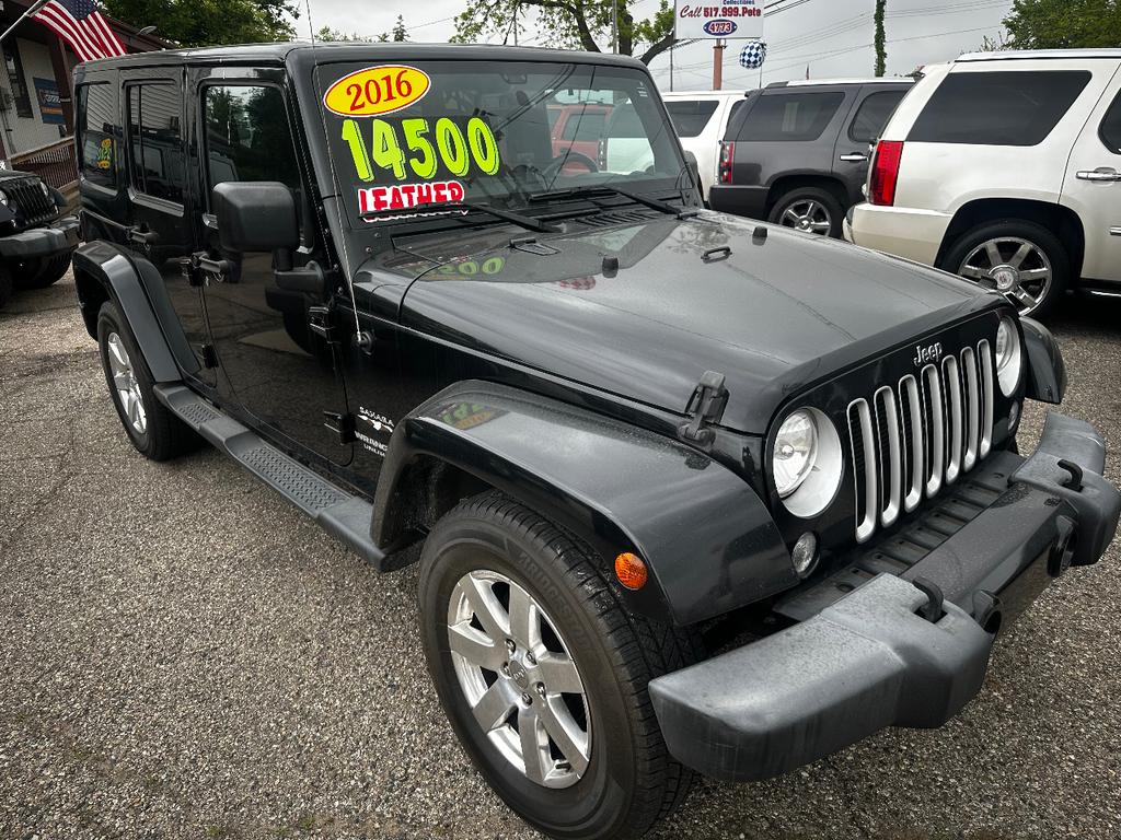 used 2016 Jeep Wrangler Unlimited car, priced at $14,500