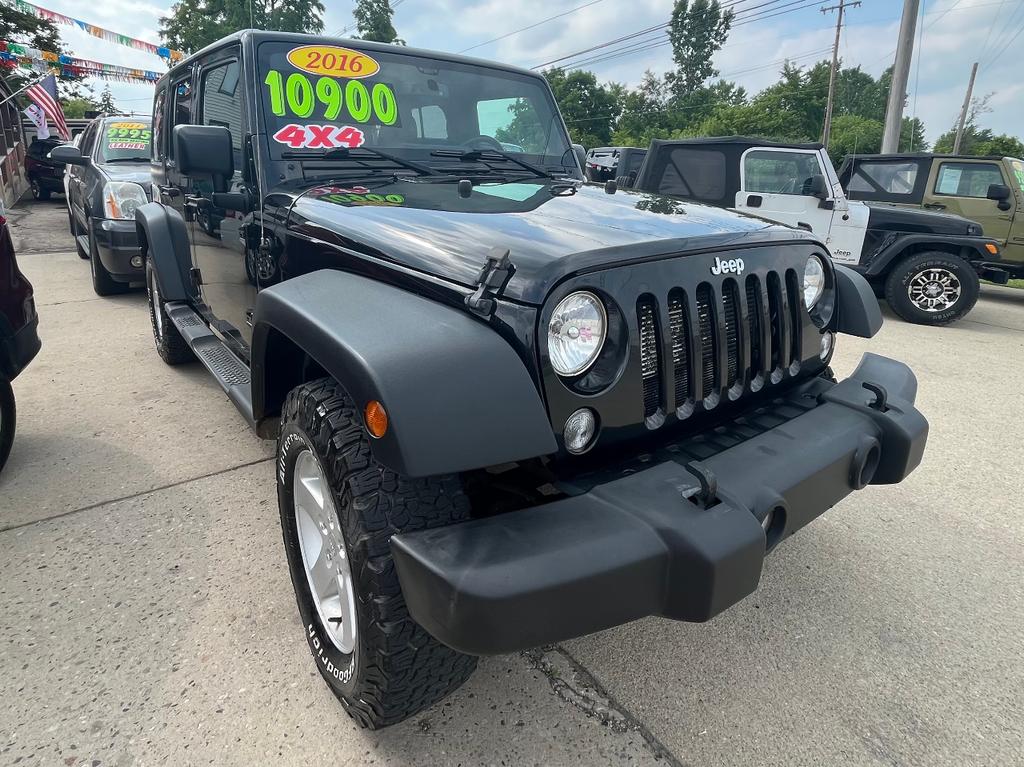 used 2016 Jeep Wrangler Unlimited car, priced at $10,900