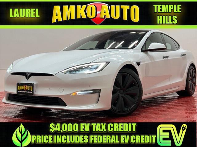 used 2021 Tesla Model S car, priced at $38,985