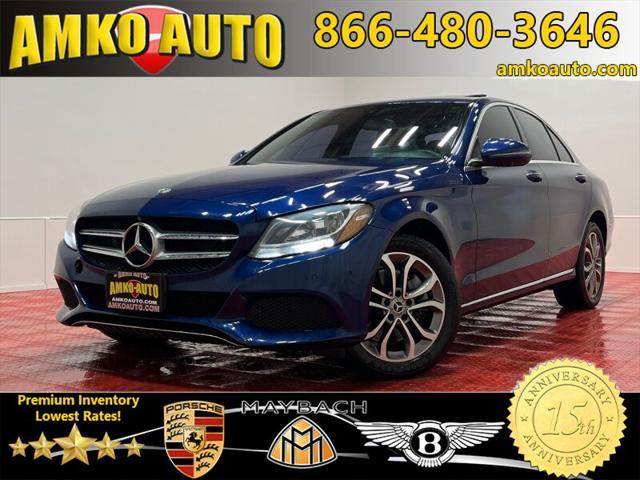 used 2018 Mercedes-Benz C-Class car, priced at $13,999