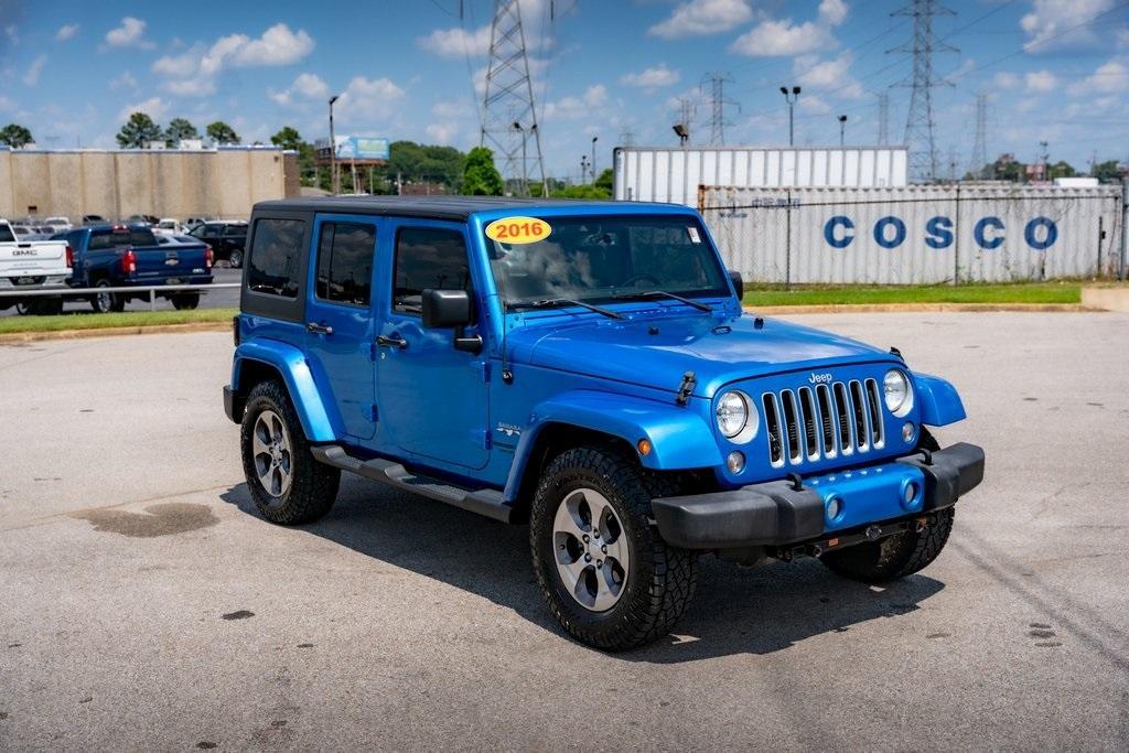 used 2016 Jeep Wrangler Unlimited car, priced at $17,471