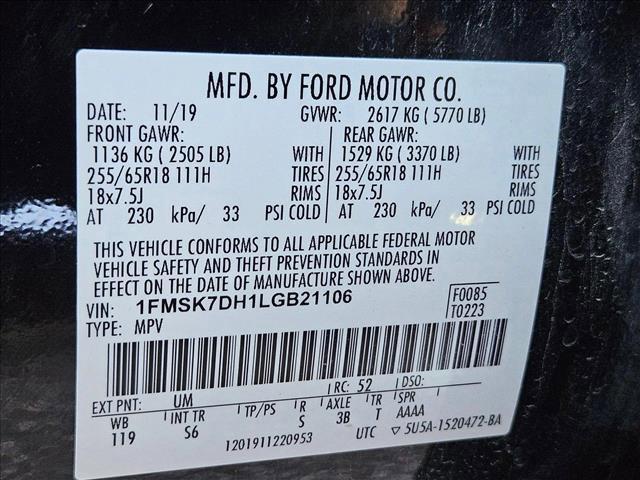 used 2020 Ford Explorer car, priced at $19,772