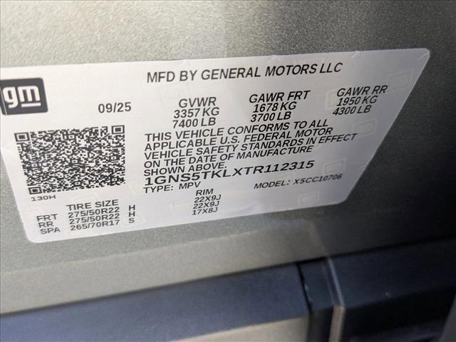 new 2026 Chevrolet Tahoe car, priced at $82,995