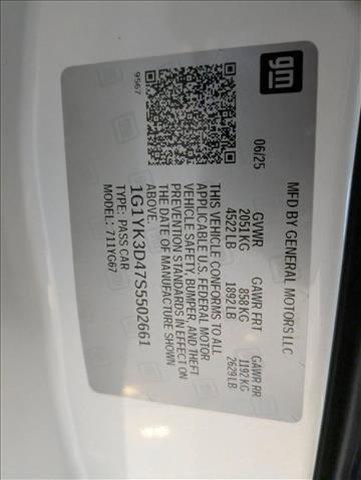 new 2025 Chevrolet Corvette E-Ray car, priced at $105,975