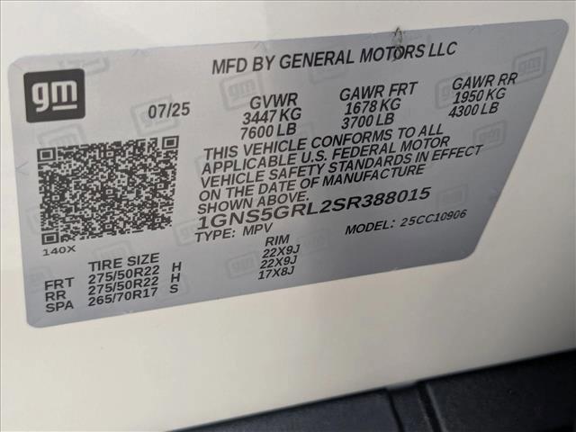 new 2025 Chevrolet Suburban car, priced at $77,790