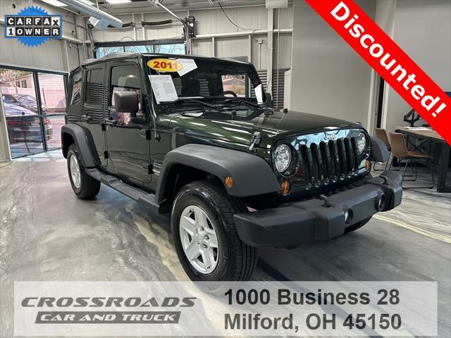 used 2011 Jeep Wrangler Unlimited car, priced at $13,495