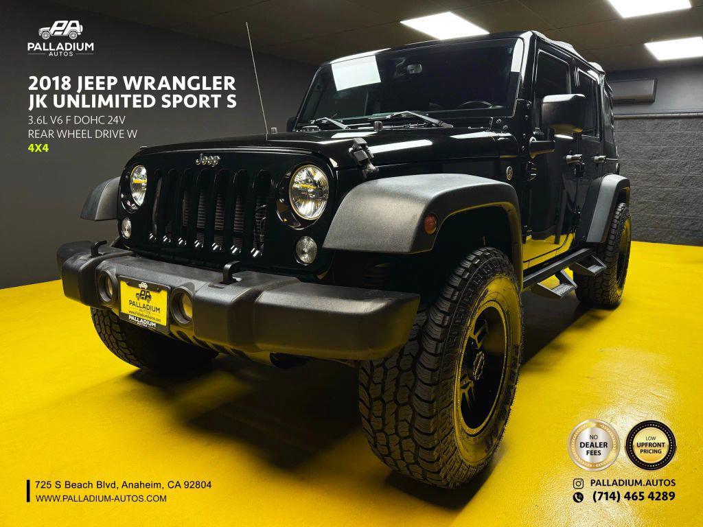 used 2018 Jeep Wrangler JK Unlimited car, priced at $19,997